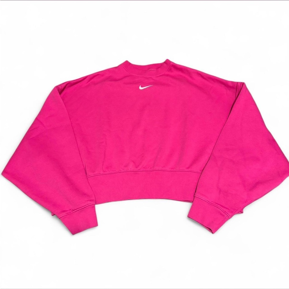 Nike Pink Cropped Sweatshirt